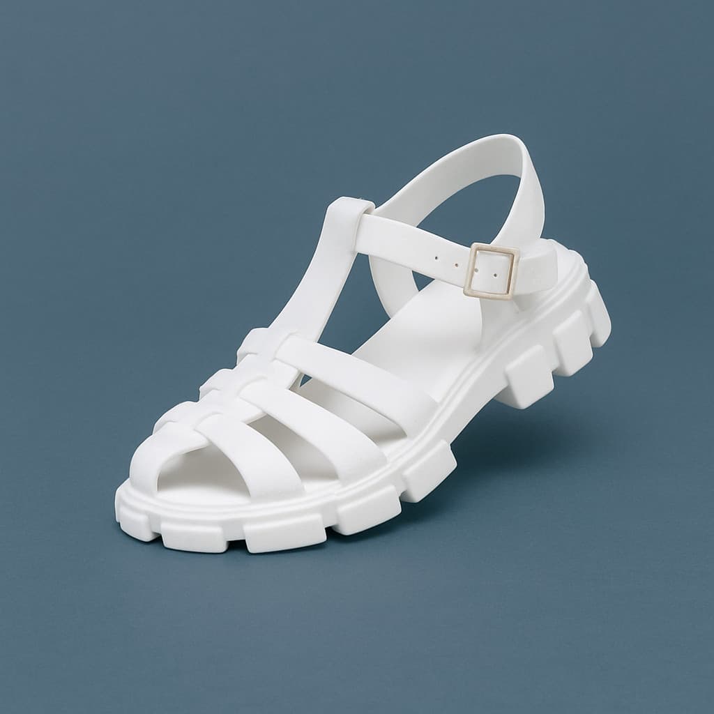 Sandália Feminina Plataforma Tratorada Aranha Fivela Confortável Gladiadora Fisherman
