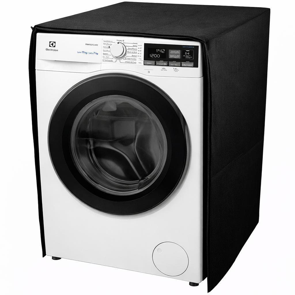 Capa Impermeável de Proteção para Lava e Seca Electrolux LSP LSW 11kg Abertura com Zíper