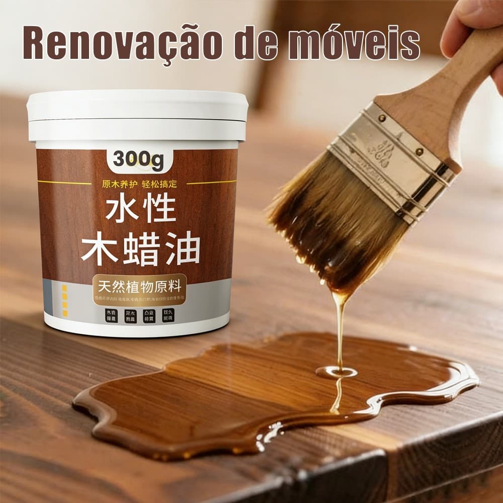 300ML/500ML Óleo de cera de madeira transparente à base de água tinta de renovação de móveis de madeira impermeável
