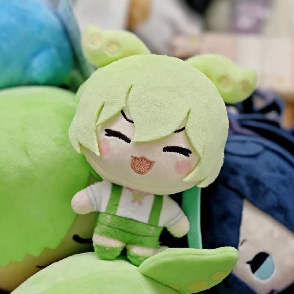 Tohoku Junko Fanmade Boneca De Algodão Estampada De 10 Cm Edamame Girl Pingente De Pelúcia Fofo