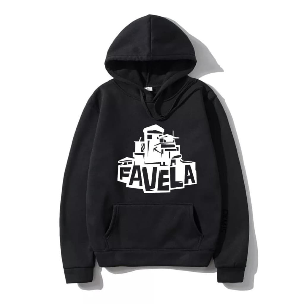 Blusa Moletom Canguru Favela Casaco Capuz e Bolso Masculino e Feminino