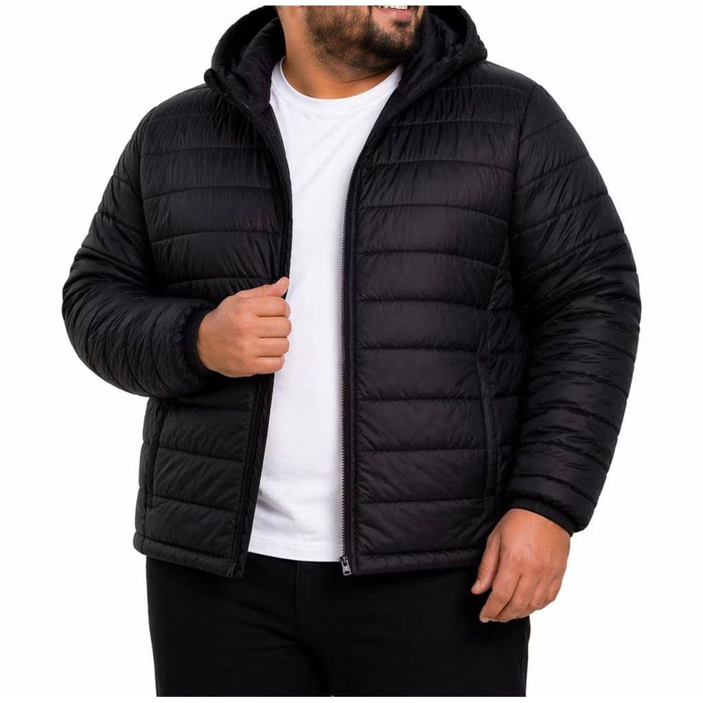 Jaqueta Masculina Bobojaco SEM PELO Capuz removivel plussize do G2 até G5