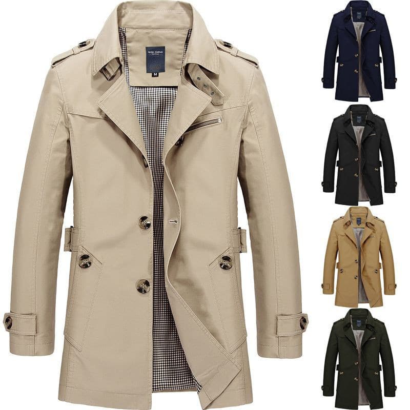 Jaqueta de Inverno Masculina Slim de Algodão Estilo Casual CVW4