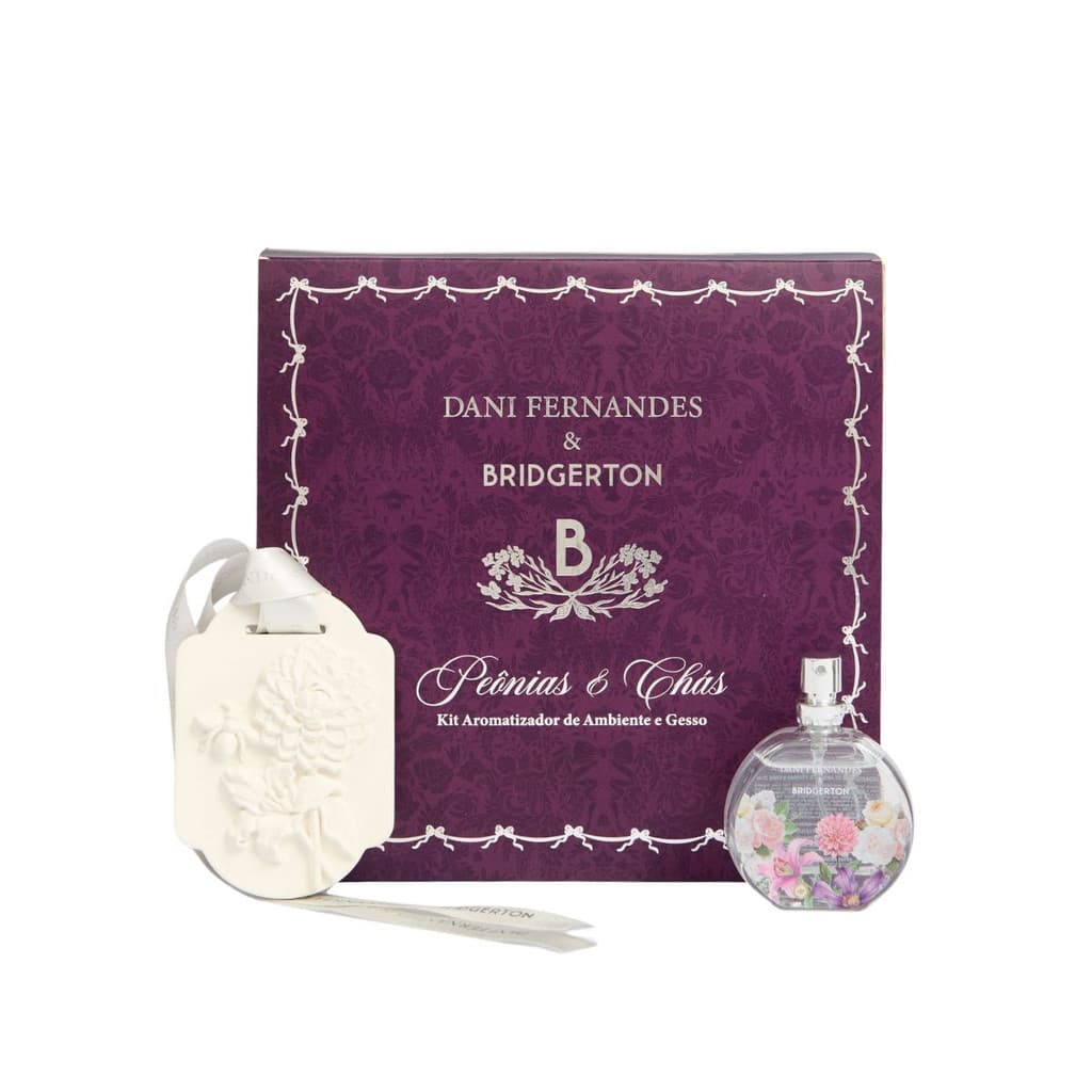 Gesso Perfumado Peônias e Chás 25ml Bridgerton | Aromatizador de Ambiente