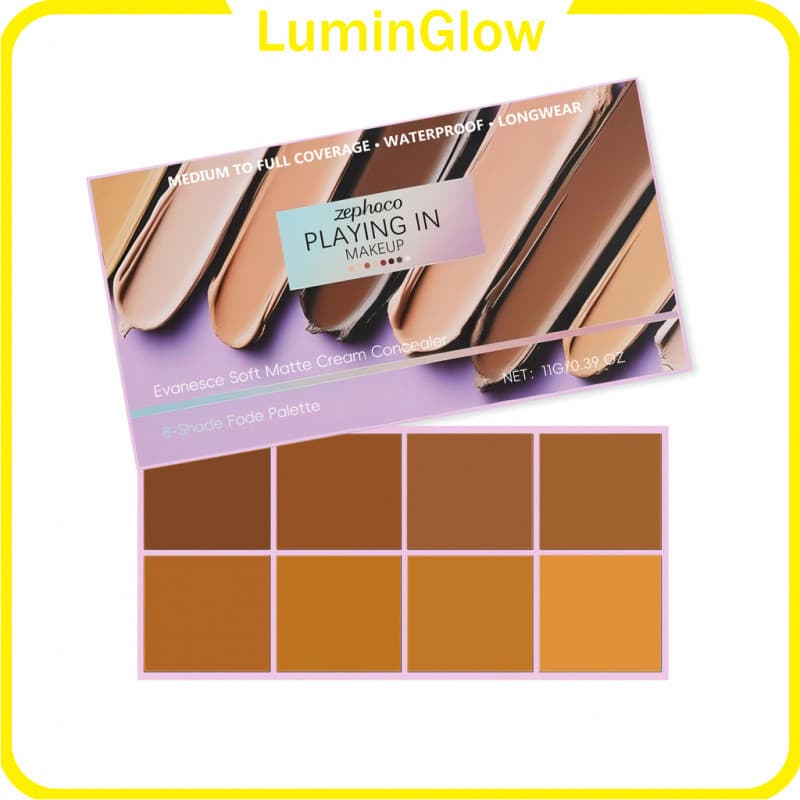 [LuminGlow] Corretivo em Creme Matte Suave Pimby Evanesce, Creme de Cobertura Total à Prova d'Água para Manchas