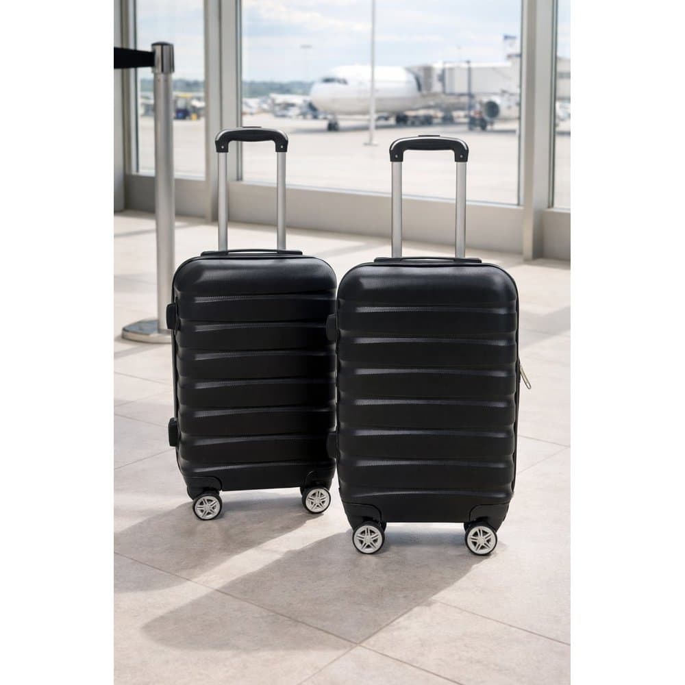 Kit 2 Malas de Viagem Com Rodinhas 18'' e 20'' - Preta