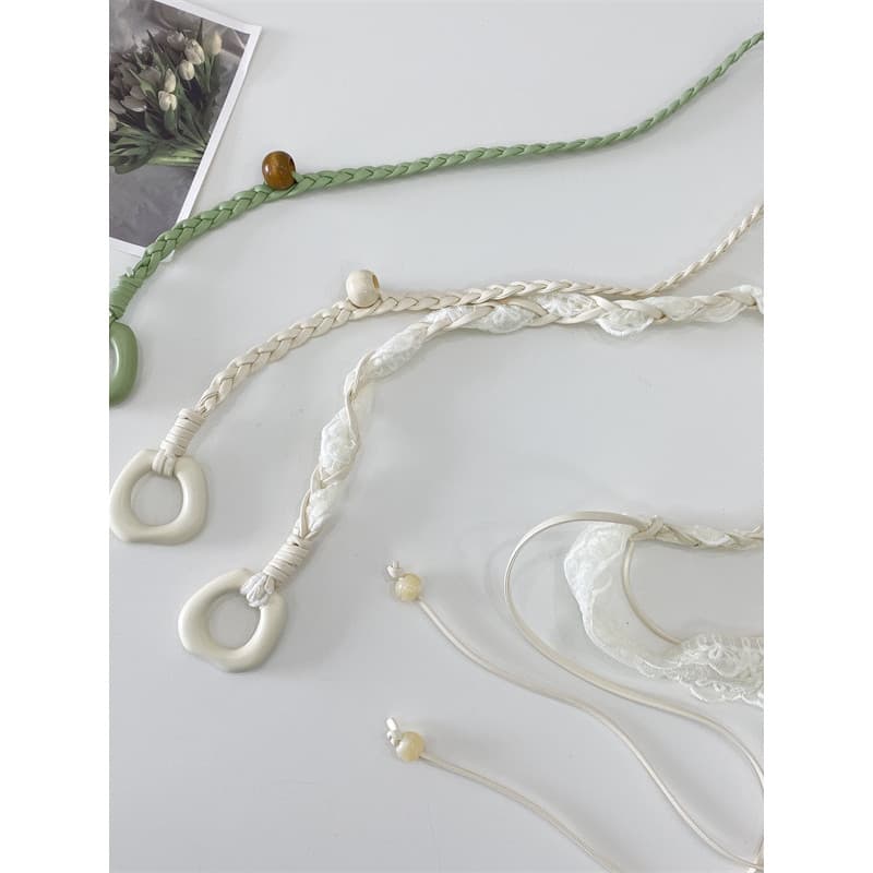 Coreano coreano tecido cinto feminino vestido casaco de cintura estreita ins estilo simples All-Match decorativo pequeno