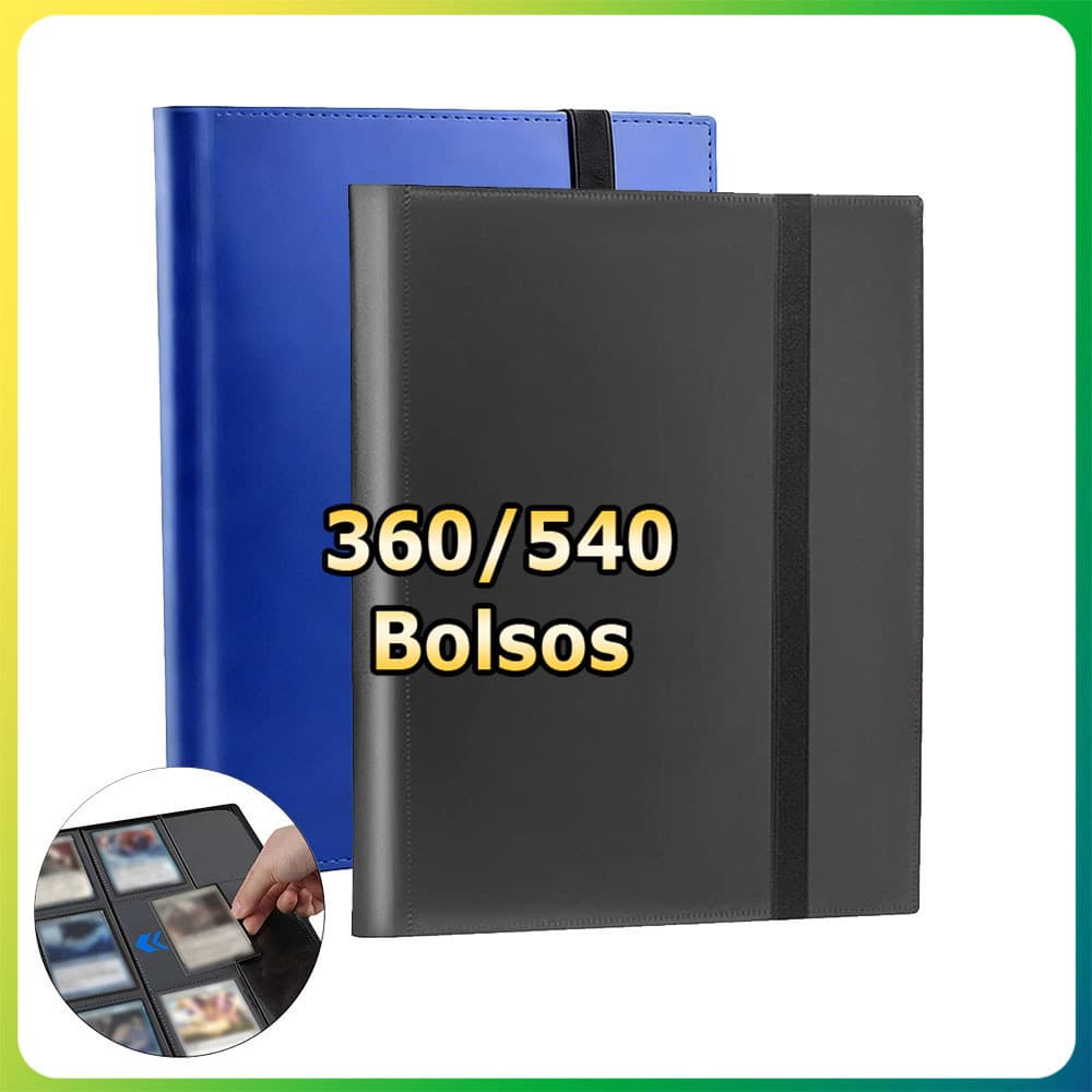 1/2 Álbum de recortes álbum de fotos álbum comemorativo com 360/540 compartimentos para cartas de jogos e fotos