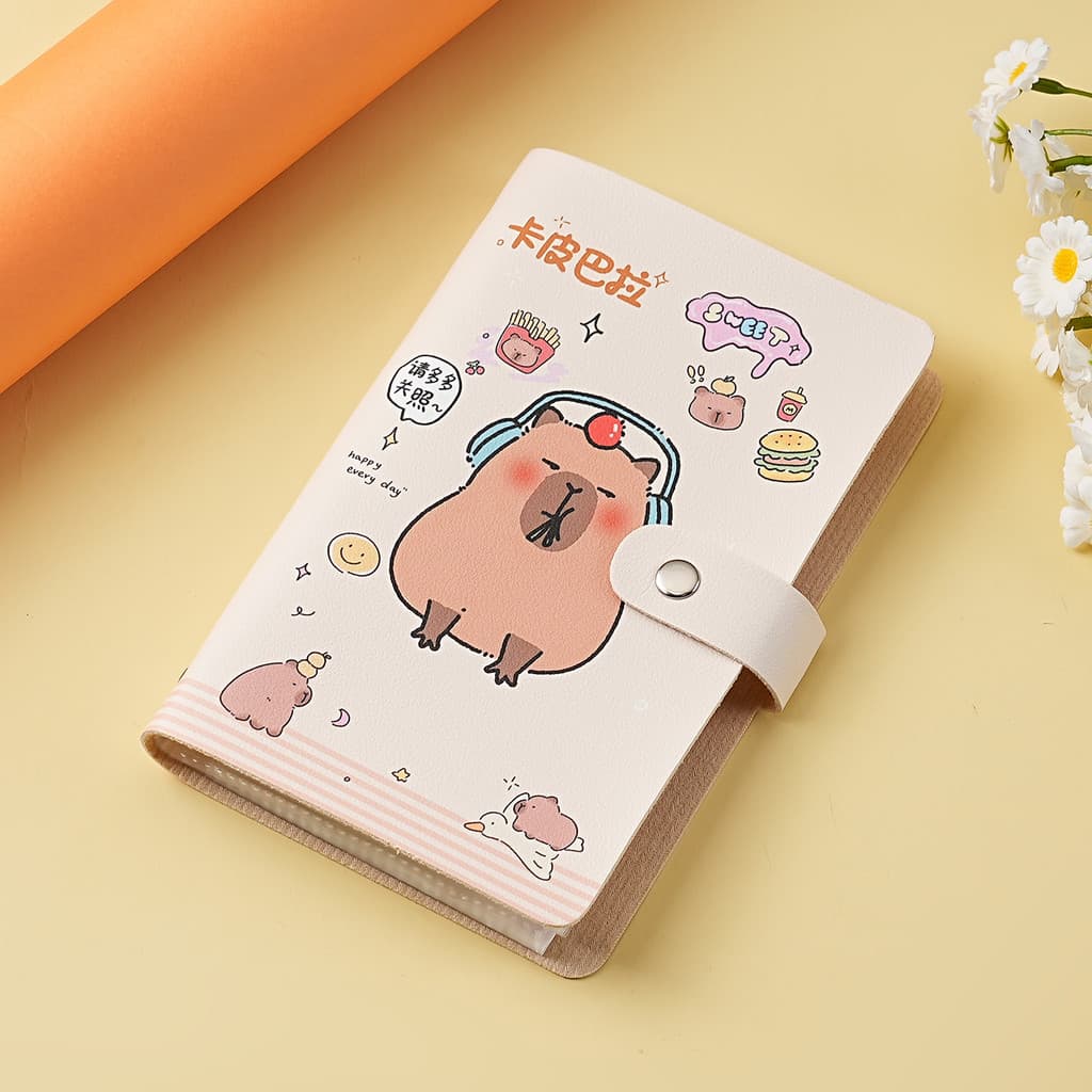 Kapibara novo estilo depósito de dinheiro livro de armazenamento pode armazenar carteira livro de dinheiro coleção livro