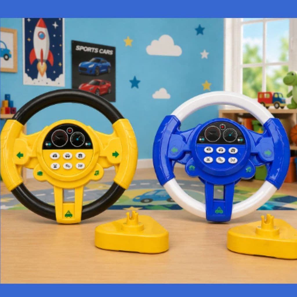 Volante Interativo Infantil Brinquedo Motorista Com Som
