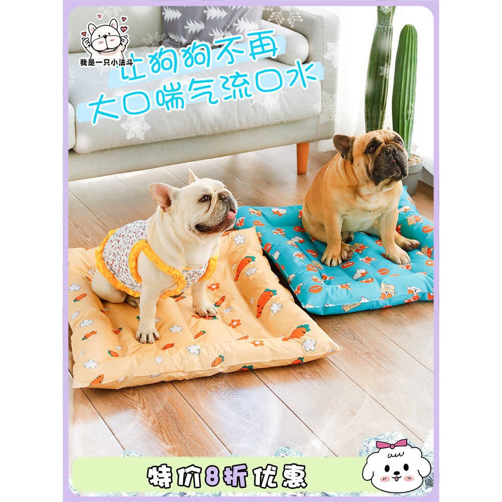Cão verão cama do cão Teddy francês luta almofada de gelo pequeno cão quatro estações Universal almofada do cão Pet cani