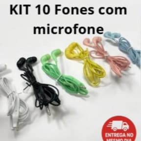 Fones De Ouvido Estéreo Com Fio E Microfone