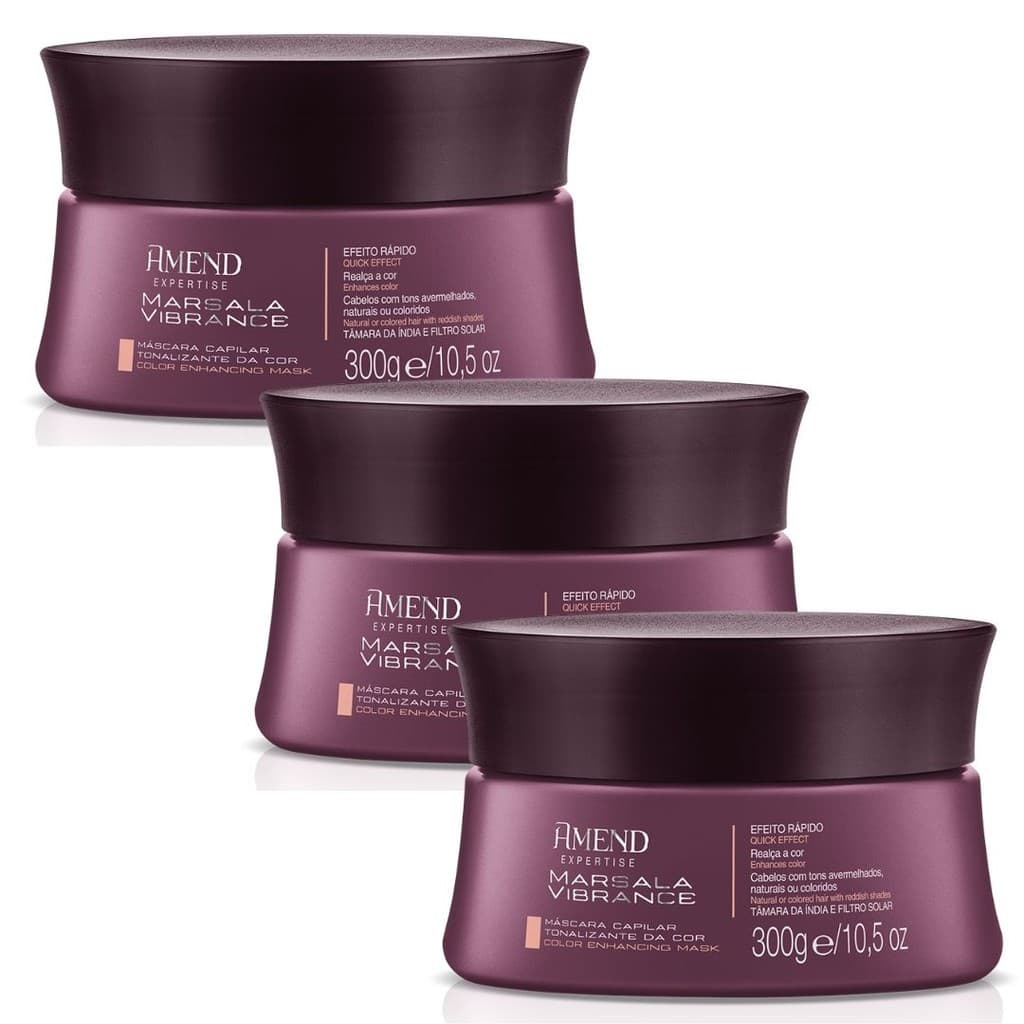 Kit 3 Unidades Amend Mársala Expertise Marsala Vibrance 300G