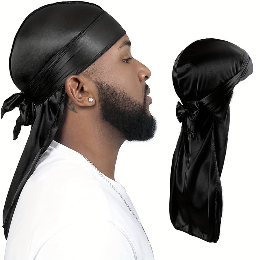 1 unidade de chapéu com lenço masculino e cauda longa |   e Elastano, Estilo Esportivo, Tecelagem em Crochê, Capacete Un