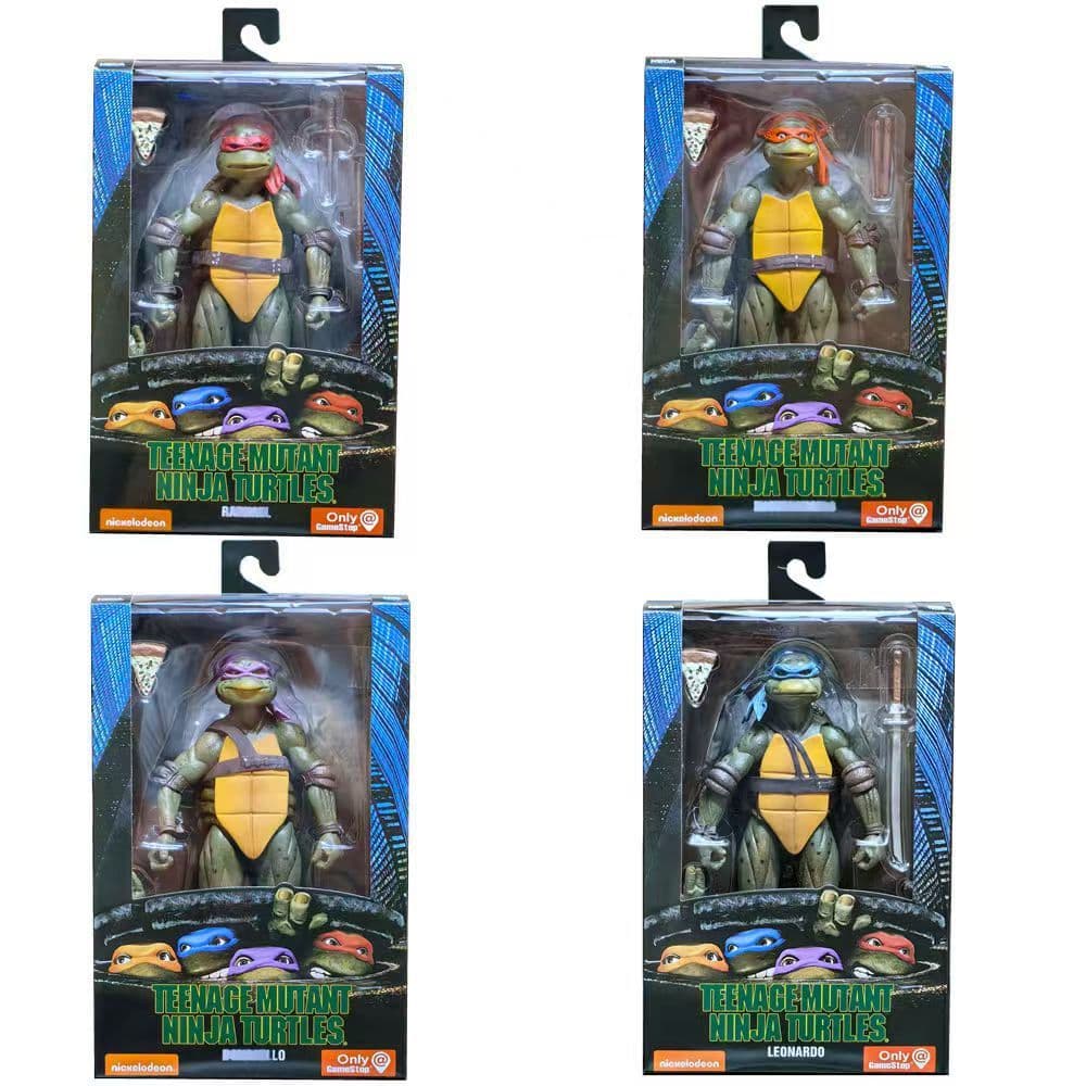 NECA1990 Versão do filme Ninja Turtle Figura TMNT Edição limitada 23 cm Figura de ação conjunta Modelo