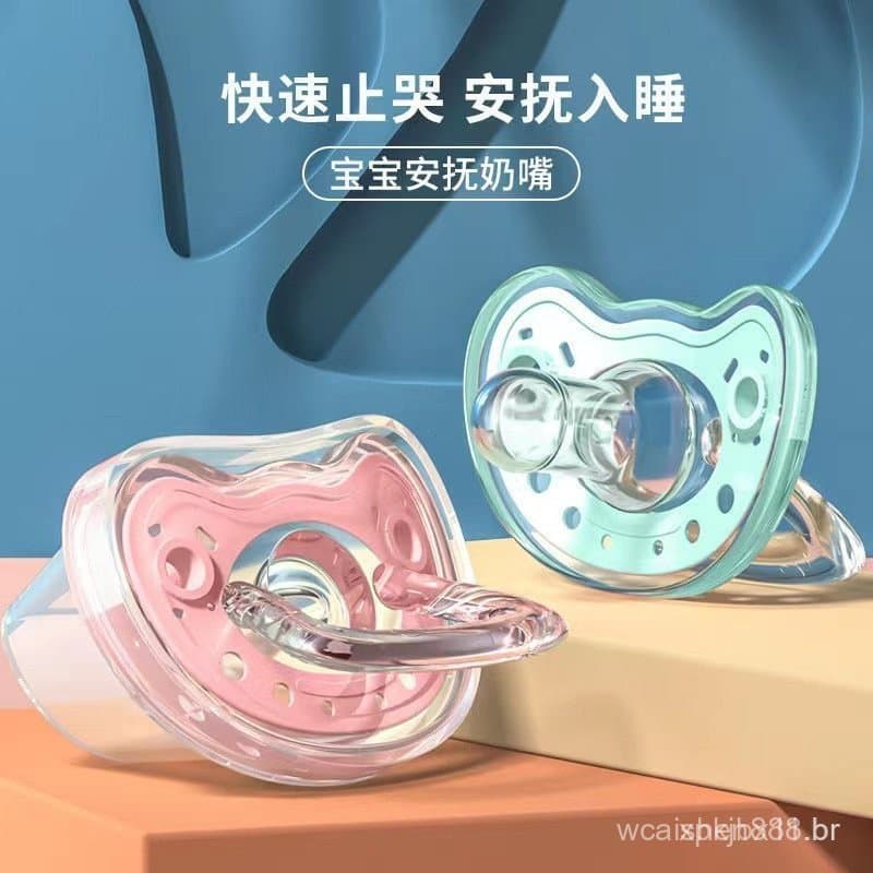 Chupeta de Silicone Líquido Duas Cores Não Contém BPA OSPO