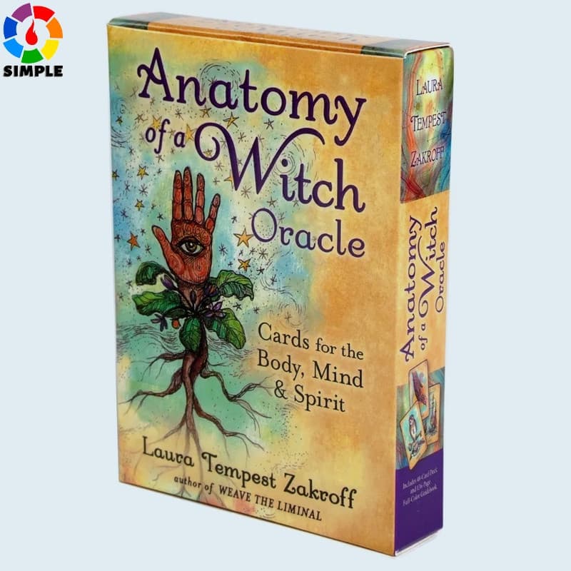 11*6.5cm Anatomy of A Witch Oracle Stunning 48-card Oracle