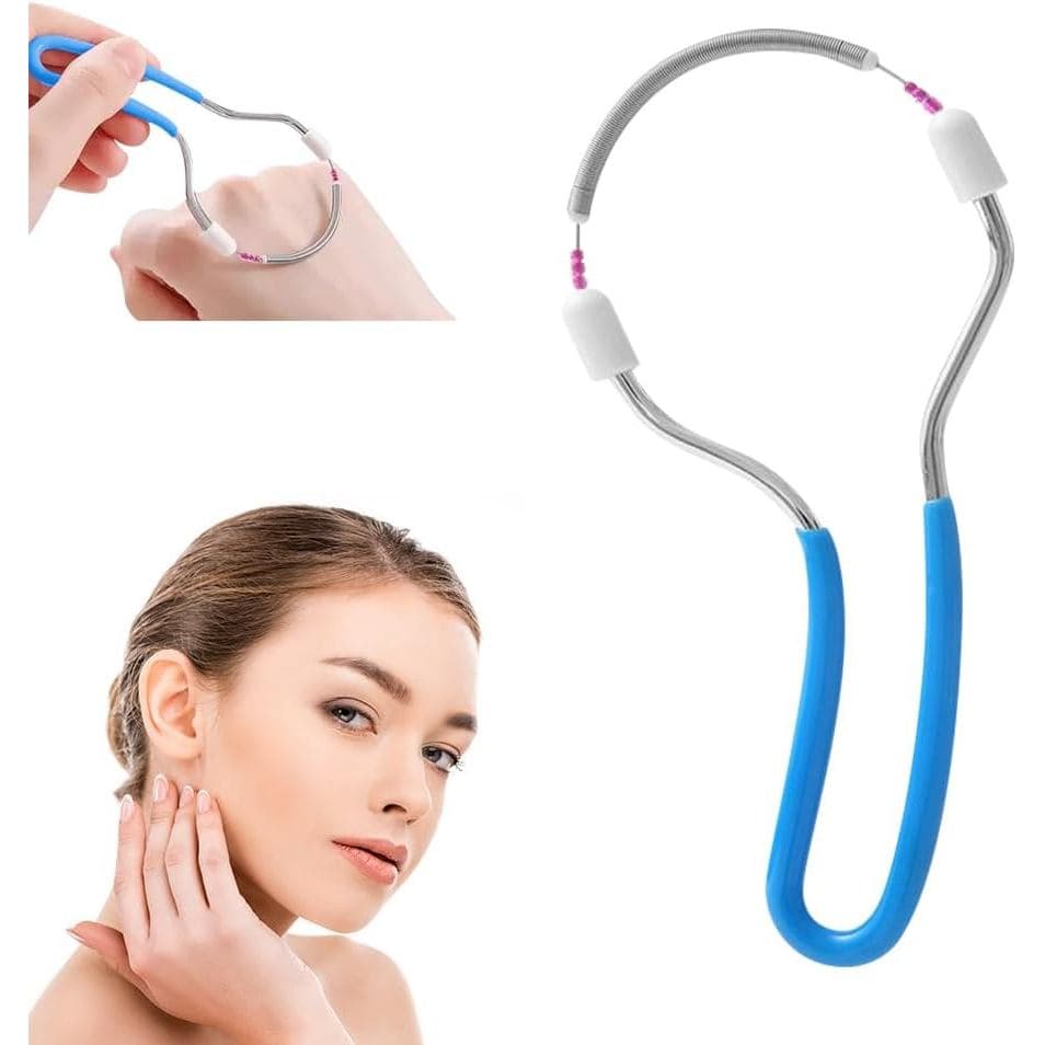 Removedor de Pelos Faciais Feminino, Novo Removedor de Pelos Faciais de Aço Inoxidável com Mola para Mulheres 2025, Ferr