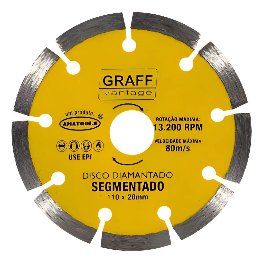 Disco Corte Diamantado 110mm X 20mm 4.3/8 Graff