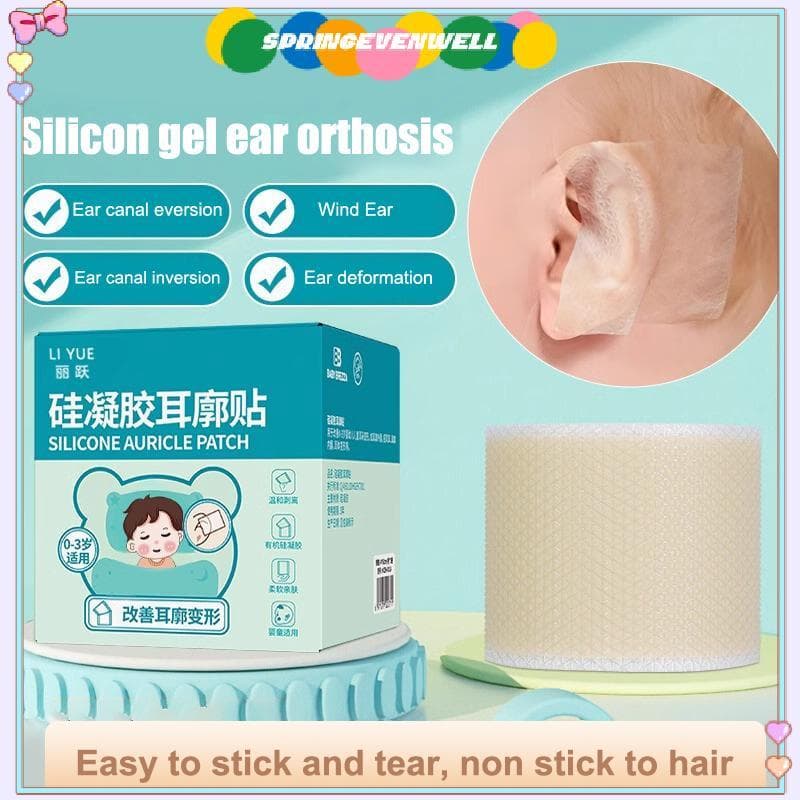 [springevenwell] 1 Rolo Corretor De Orelha De Bebê Infantil Correção De Orelhas Salientes Silicone Crianças Corretores E