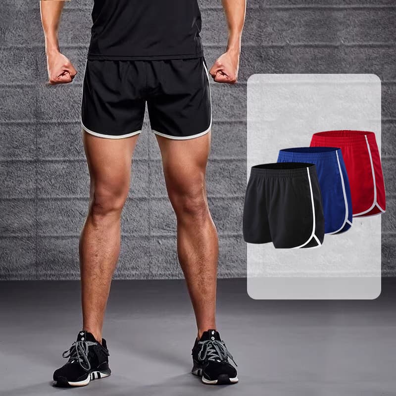 Shorts esportivos de verão masculino, secagem rápida, respirável, calças de pijama para casa, treinamento, calças de trê