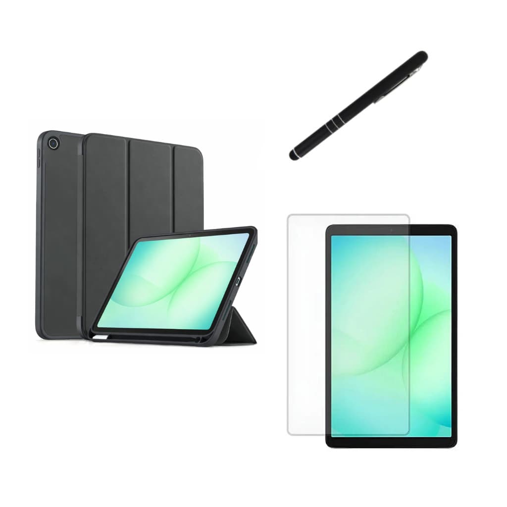 Kit Completo Capa Smart + Película + Caneta Para Galaxy Tab A11 8,7" X133 X135