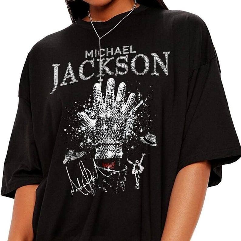 「BR.Moonlight」Camiseta Unissex Michael Jackson Estampa Iconica Banda Pop Confortavel Elegante Premium Moda Casual