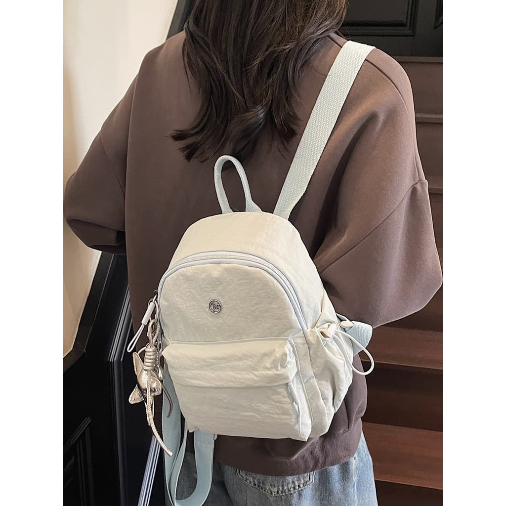Estilo japonês ins Mini mochila feminina 2026 novo estilo mamãe saco All-Match leve mochila de viagem pequena bolsa de v
