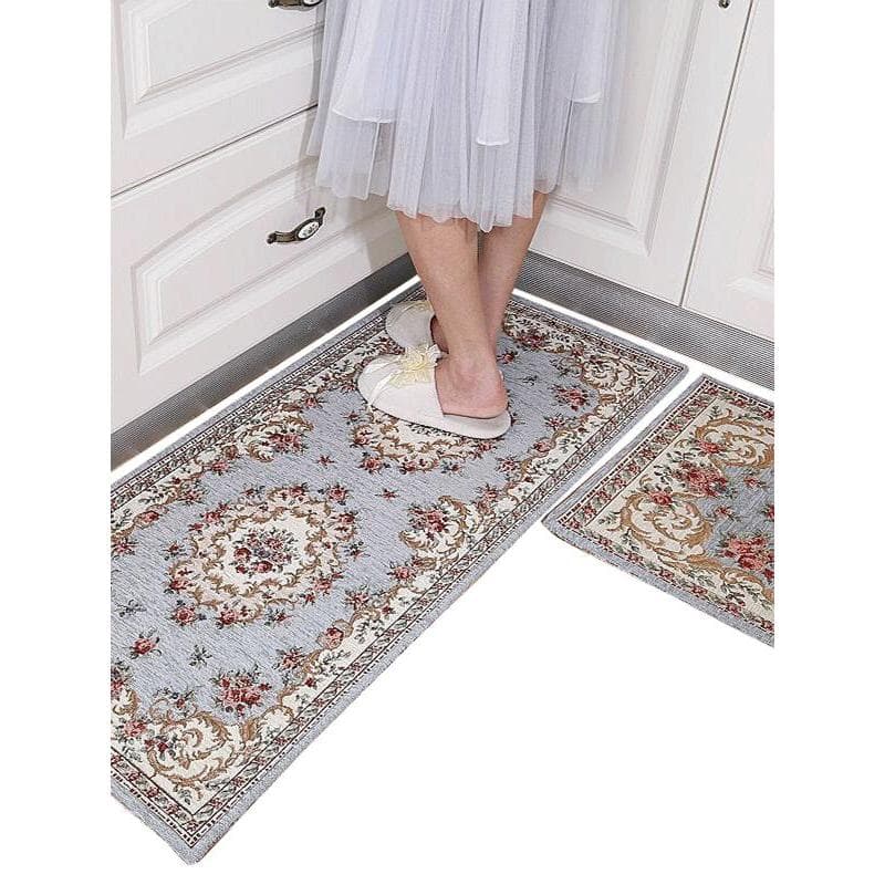 Tapete de chão de cozinha tapete de porta de entrada tapete de pé estilo europeu quarto banheiro tira longa absorvente t
