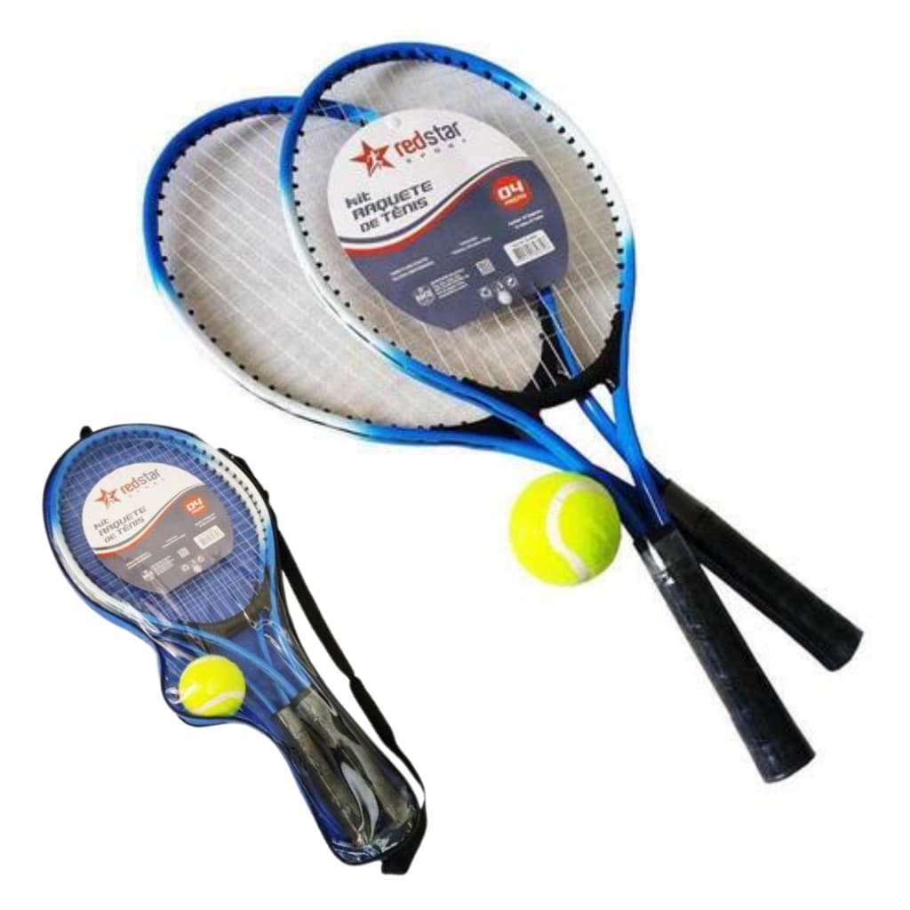 Kit 2 Raquetes De Tênis Com 1 Bola e 1 Bolsa Raquete Para Tênis Amador