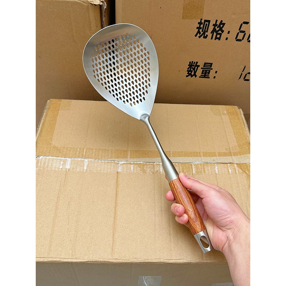 Coador grande de aço inoxidável 304, produto comestível, cozinha doméstica, dreno frito, macarrão, bolinhos, sucata, mal