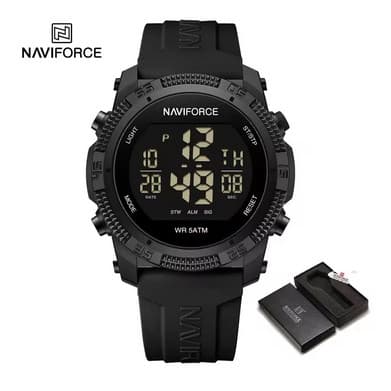 Relógio de pulso naviforce original black luxo presente