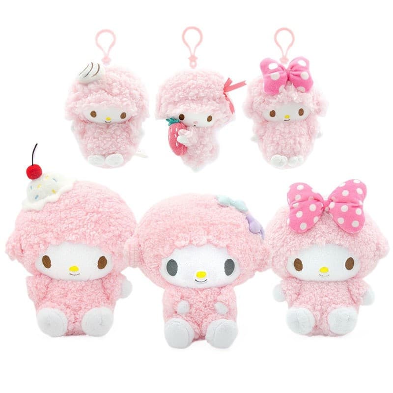 Chaveiro Sanrio Kawaii My Sweet Piano Melody, Mochila de Pelúcia Sanrio, Boneca Pendente Fofa, Porta-Moedas FJWZ