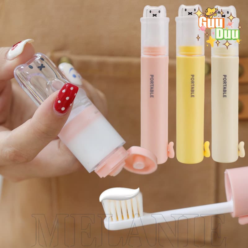 [Guudu] Conjunto Portátil De Escova De Dentes Para Viagem-Estojo Pequeno À Prova De Poeira-Caixa De Armazenamento-Esprem