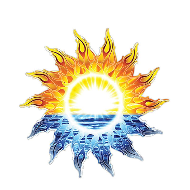 RV Trailer Motorhome Camper Decal Tribo Sol Oceano Adesivo Gráfico Tropical À Prova D 'Água