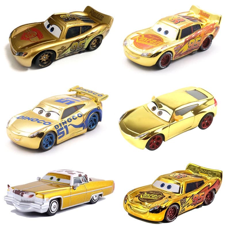 Car 3 Edition Comemorativo Série Dourada 1 : 55 Metal Diecast Kids Toys