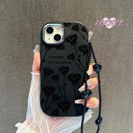Capinha Capa Para MOTO G10 G14 G22 G23 G24 G32 G42 G52 G53 G54 G60 G84 E7 E22 Silicone À Prova de Choque Black rose