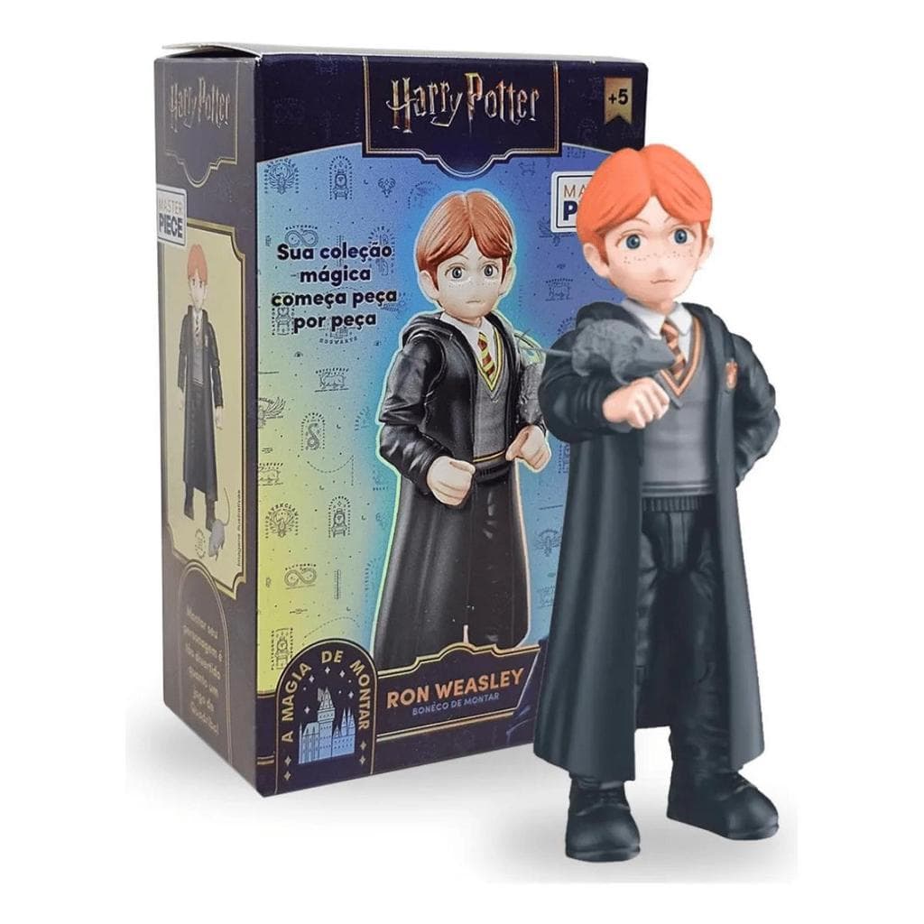 Brinquedo Natal Aniversário Fã Harry Potter Boneco Ron Weasley Montar Master Piece Hogwarts +5 Anos