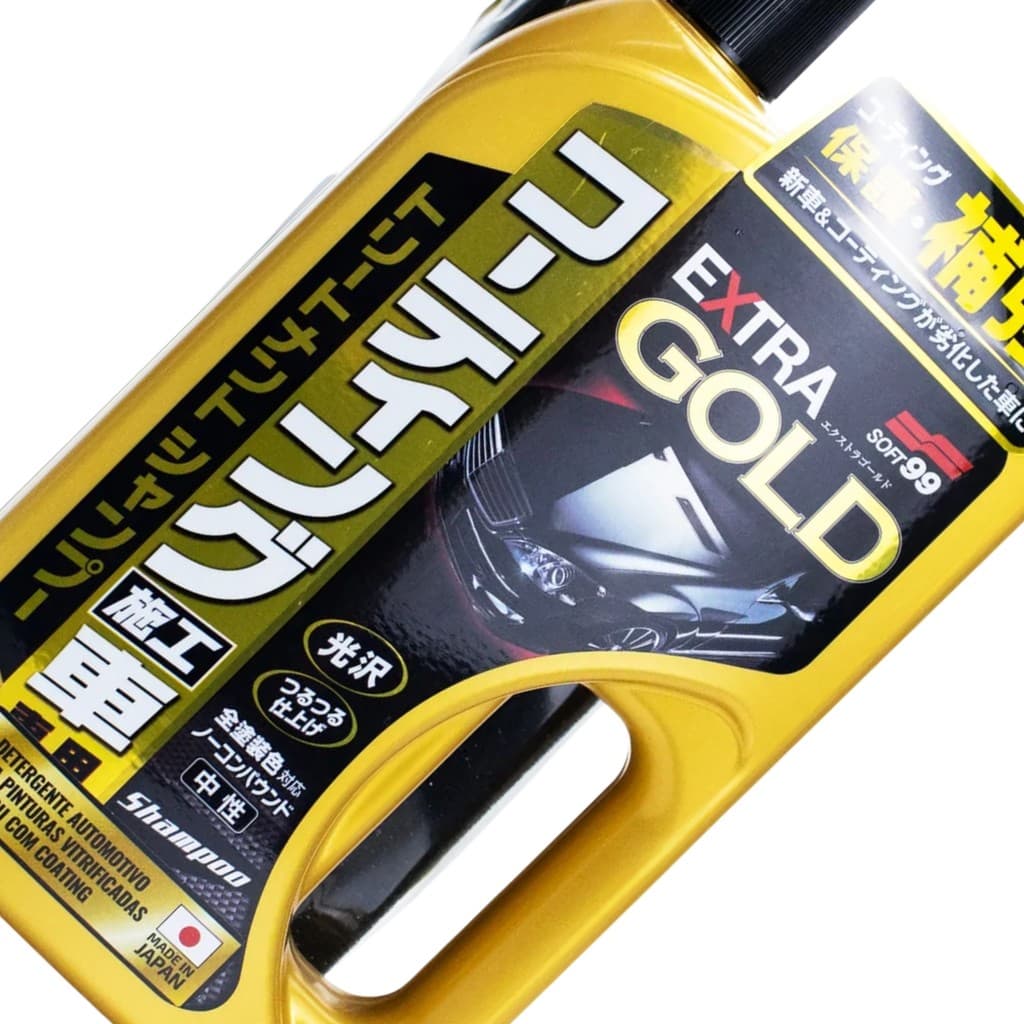 SHAMPOO EXTRA GOLD P/ CARROS VITRIFICADOS SOFT99