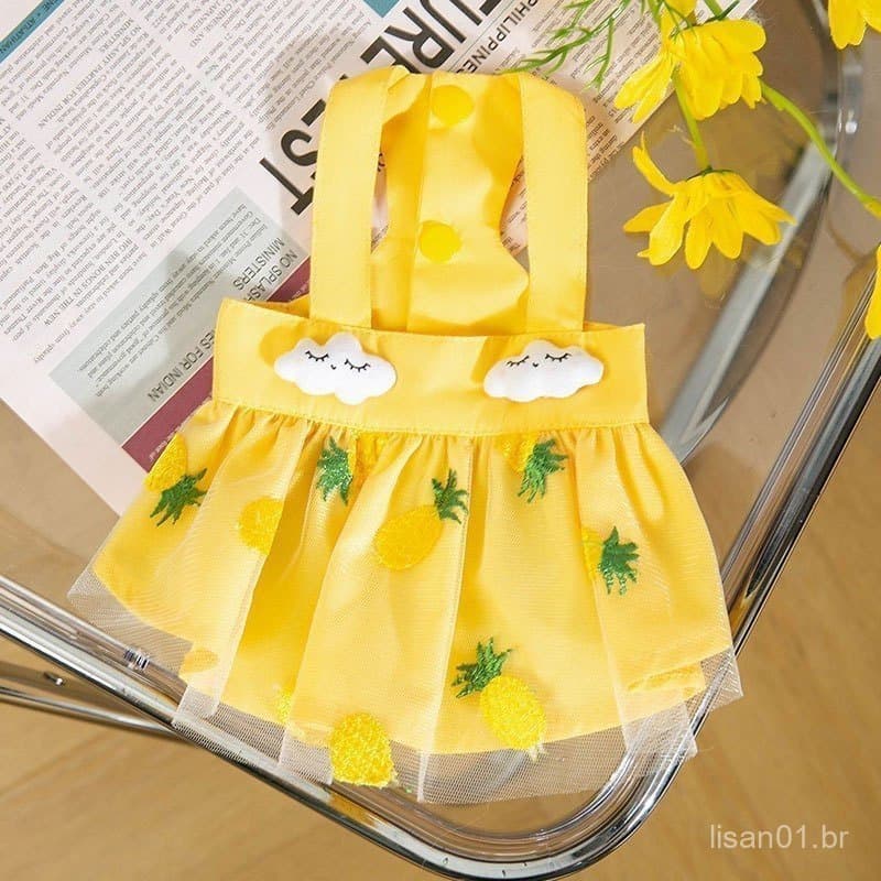 Vestido De Verão Para Cães Pequenos , Roupas De Luxo , Chihuahua , Buldogue Francês , Bichon , Fantasia De Cachorro Anim