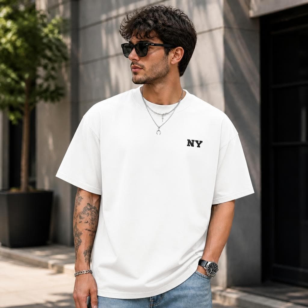 Camiseta Camisa Masculina 100% Algodão Dia a Dia NY DO P ao GG Envio Imediato