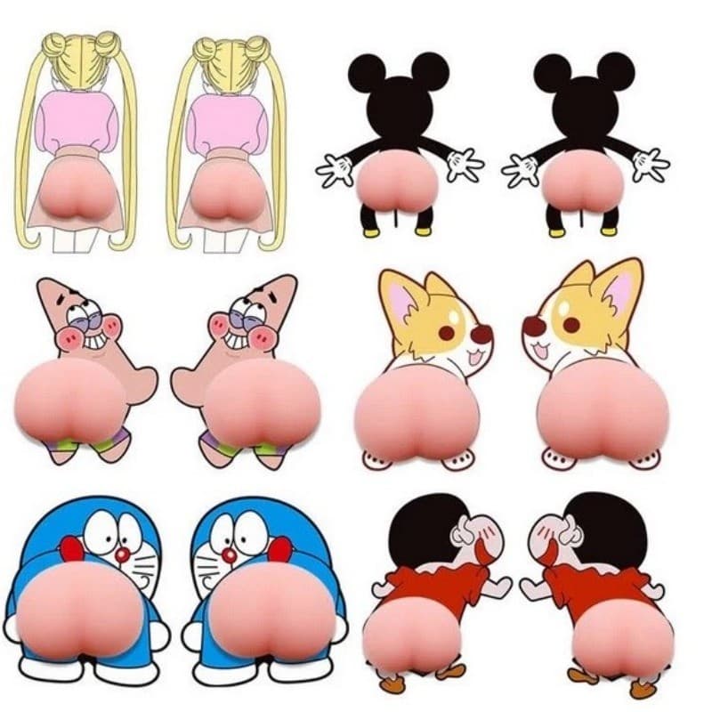 Adesivos 3d de Silicone  Para Celular e Carro Protege Colisão Anime