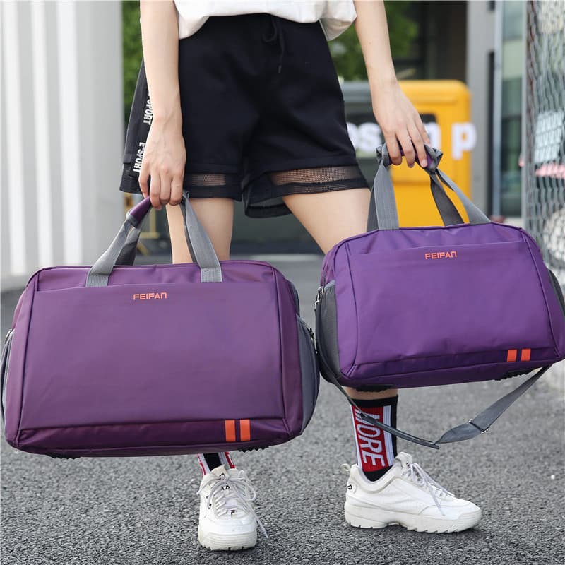 Bolsa de viagem portátil de grande capacidade, masculina e feminina, bolsa de bagagem de um ombro, bolsa de viagem, acad