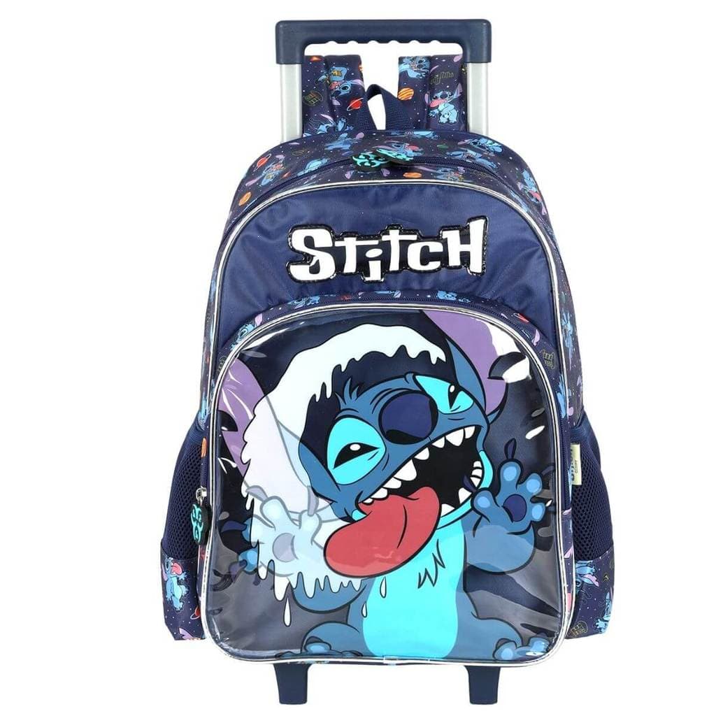 Mochila Infantil Rodinhas Stitch IC42372SC Azul