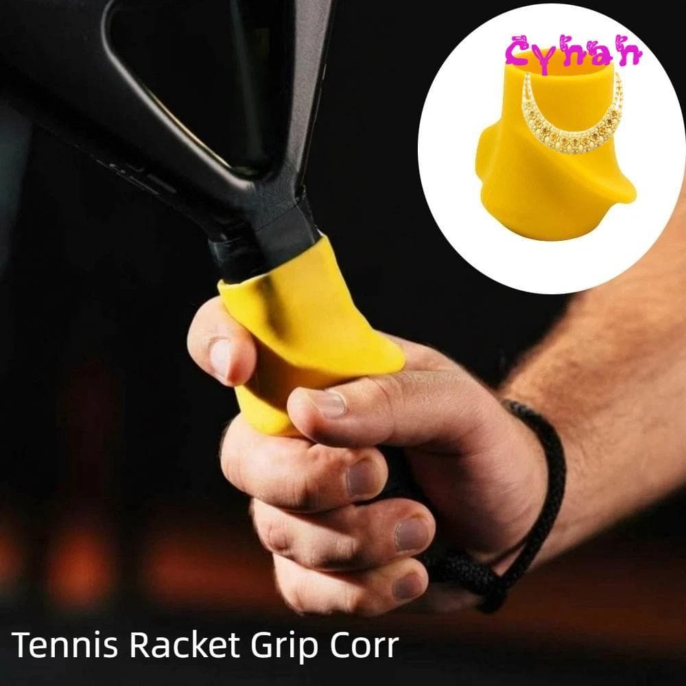 CYNAN Raquete De Tênis Grip Corr , Dispositivo De Correção De Aperto De Raquetes De Pico De Silicone Antiderrapante , Co