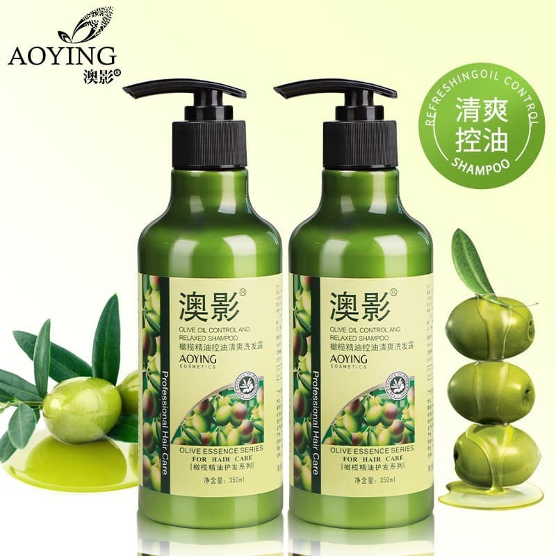 Óleo essencial de azeitona óleo cozido suave Anti-caspa nutritivo controle de óleo refrescante Shampoo hidratante rejuve
