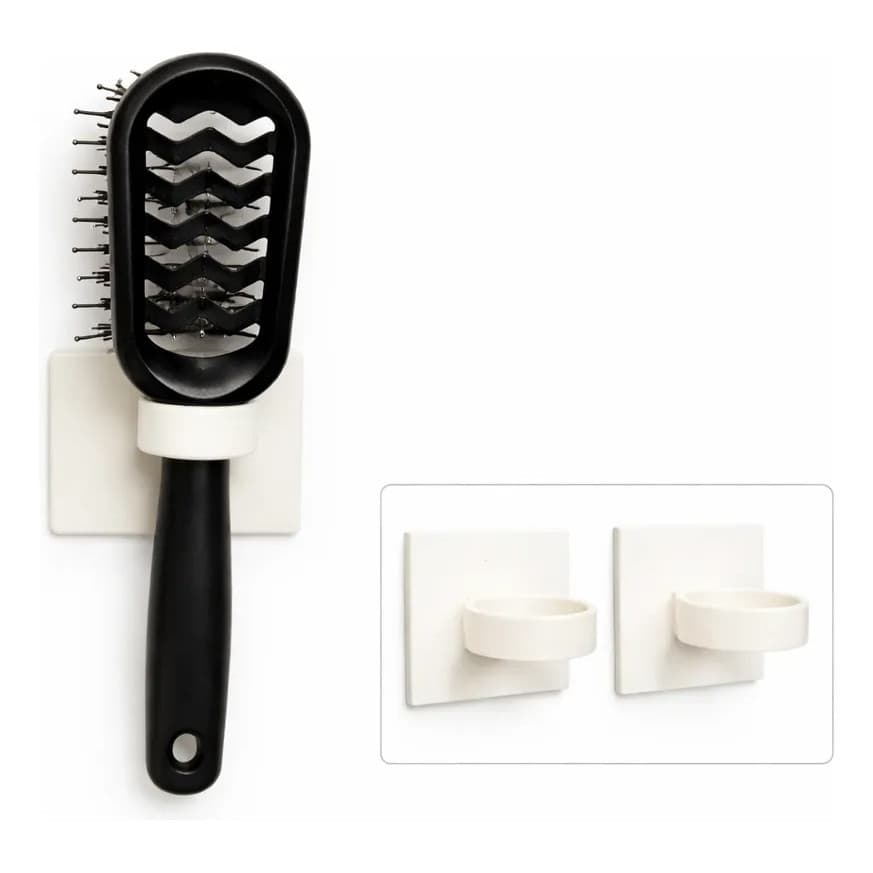 Porta Escova Cabelo Banheiro Parede Suporte