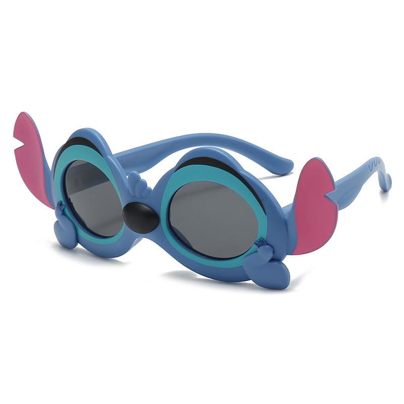 Stitch Crianças Óculos De Sol Proteção Solar UV Moda Dos Desenhos Animados Do Bebê Silicone Quadro Macio