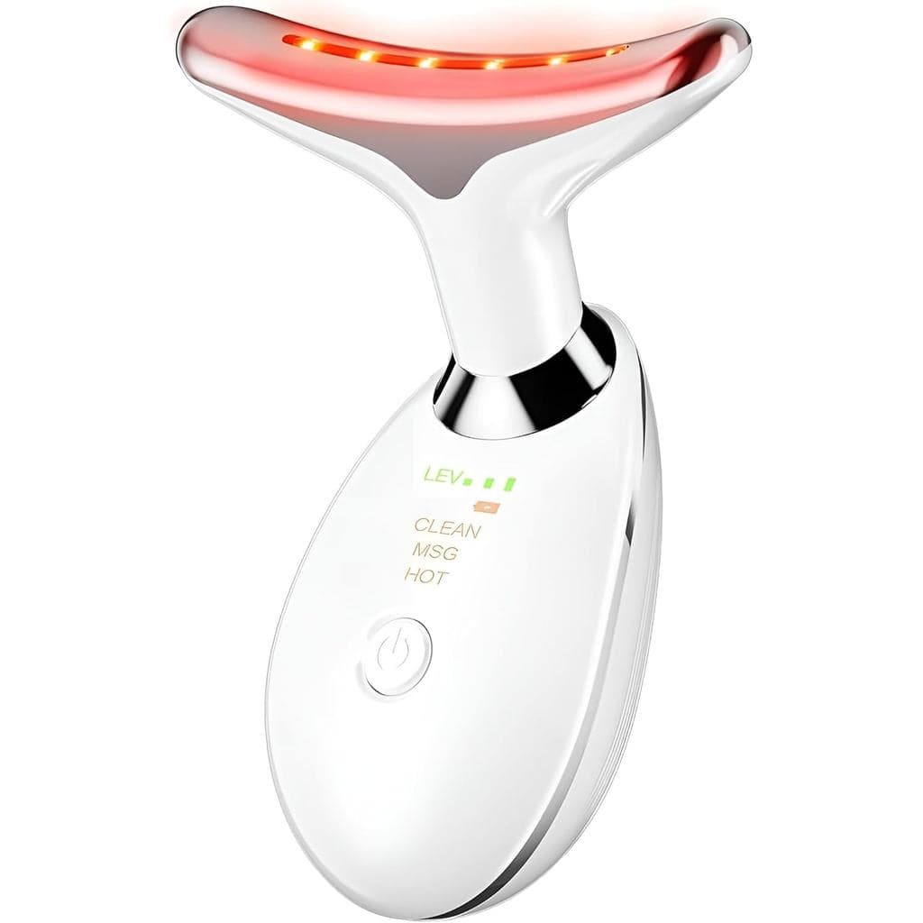 Massageador Facial Elétrico 3 Funções EMS com Aquecimento