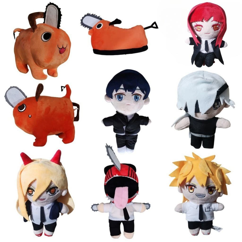 Boneco de pelúcia Chainsaw Man, pingente de cachorro para cosplay, figura de grande porte RKFL